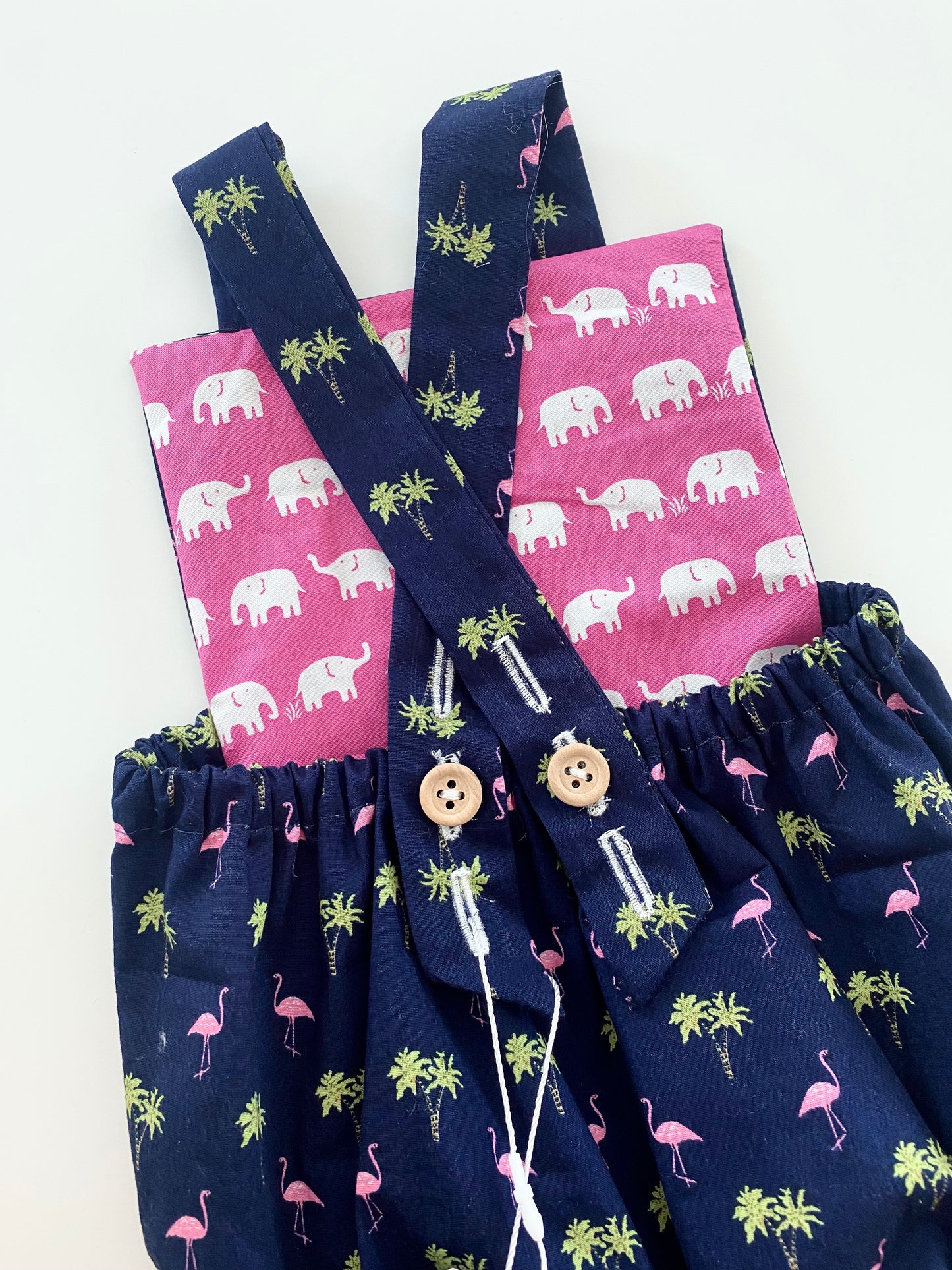 Flamingo baby romper