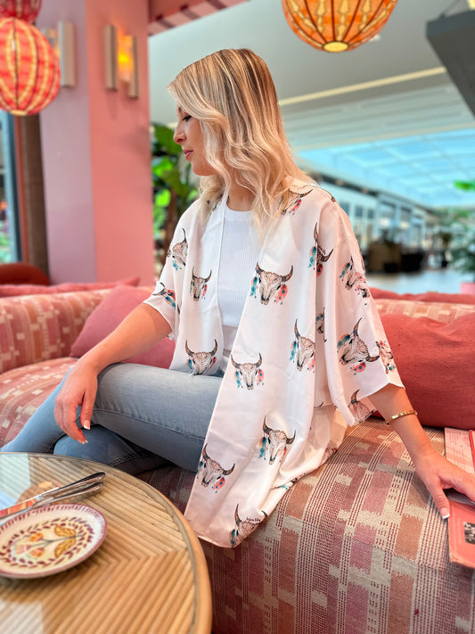 White Bull Kimono - 2 lengths