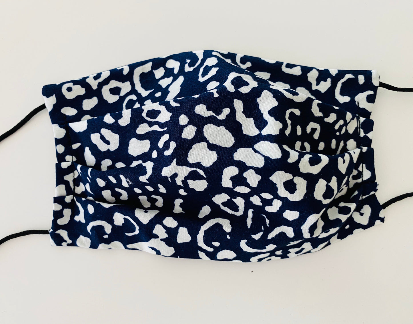 Leopard print cotton re- usable adjustable face cover / mask