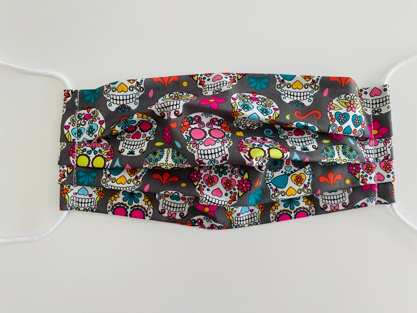 Sugar skulls Handmade re- usable adjustable face cover