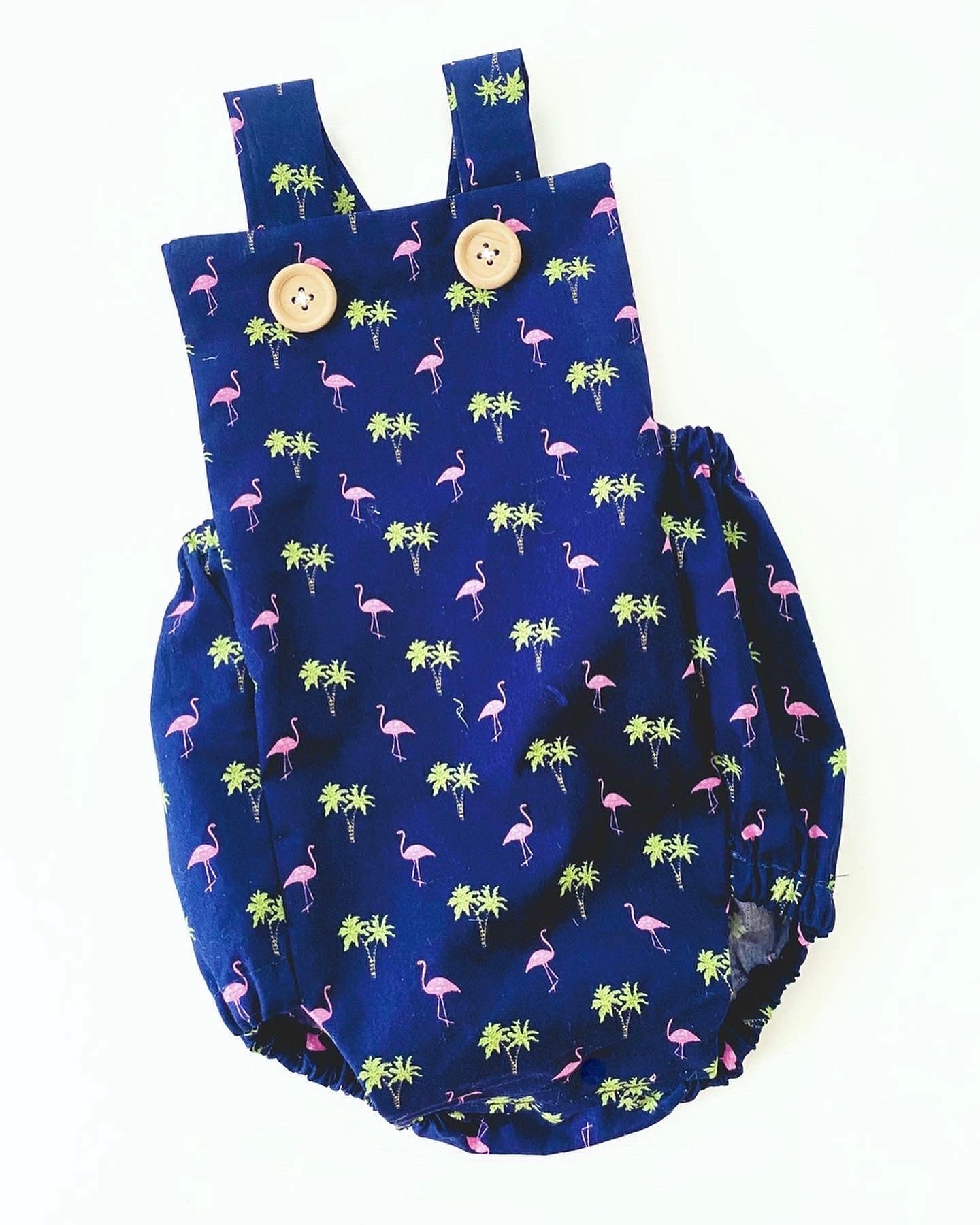 Flamingo baby romper