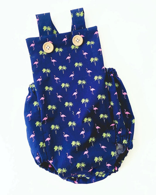 Flamingo baby romper