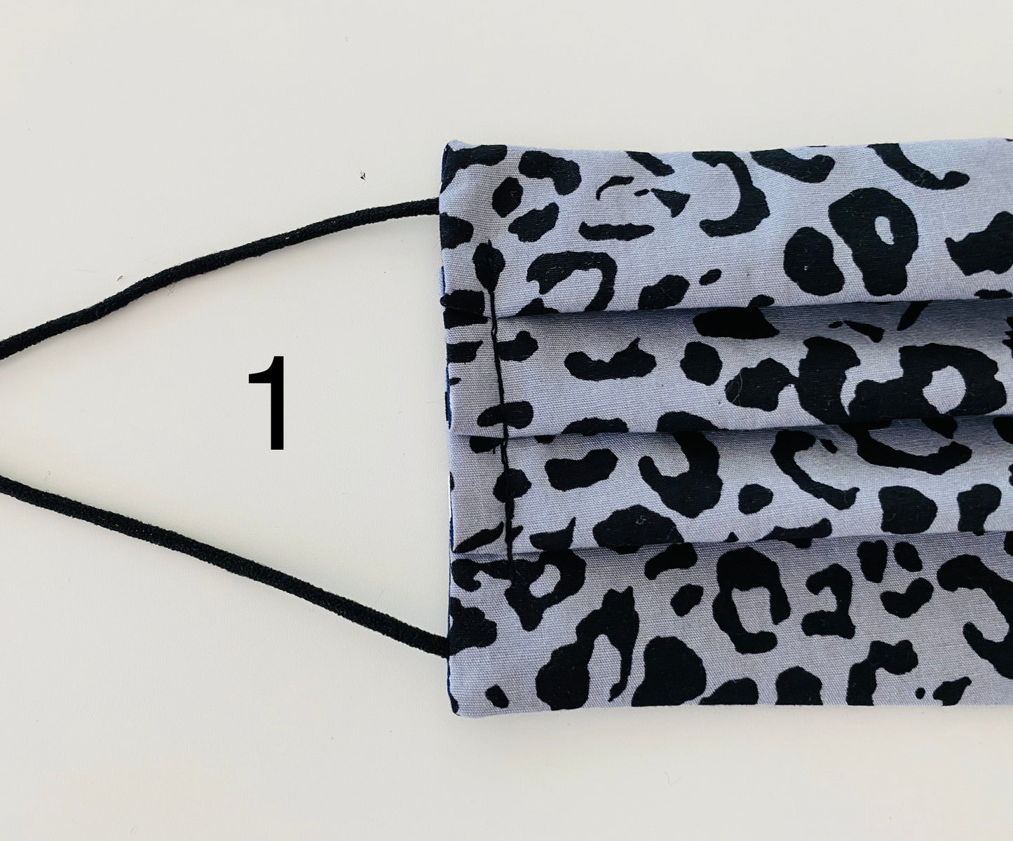 Leopard print cotton re- usable adjustable face cover / mask