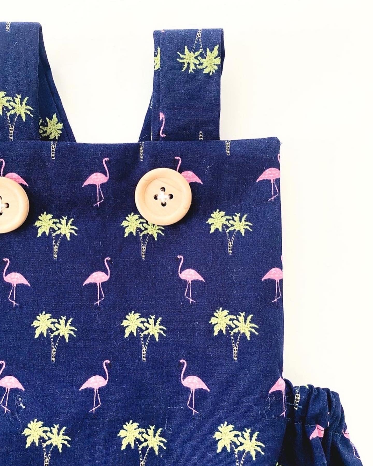 Flamingo baby romper